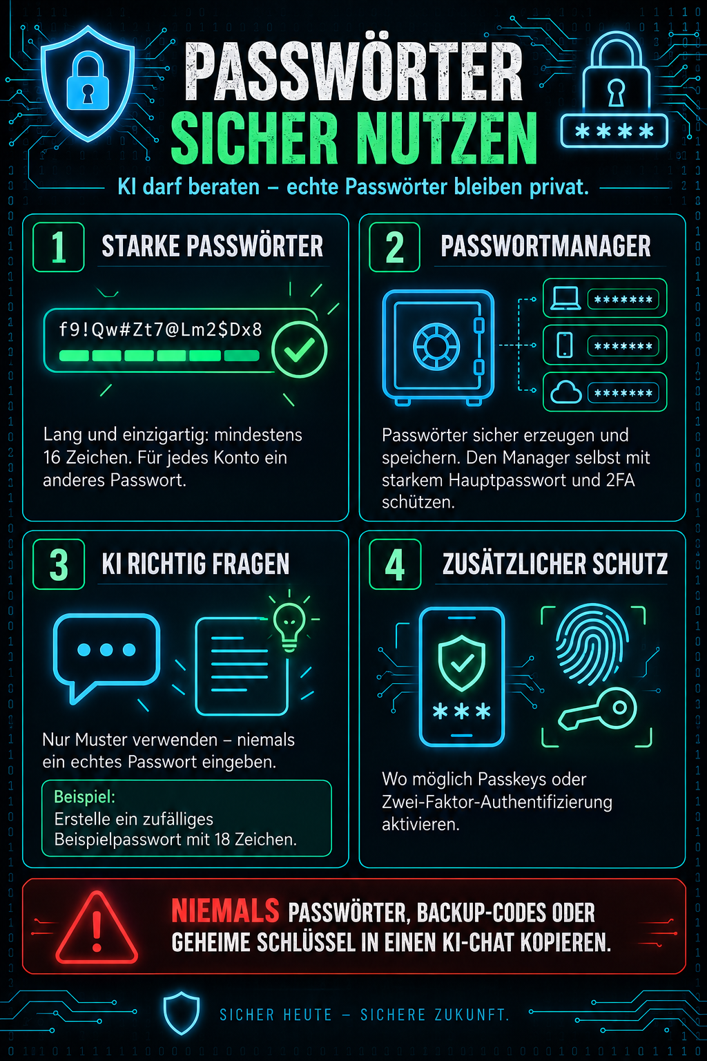 ChatGPT kann Passworttipps geben