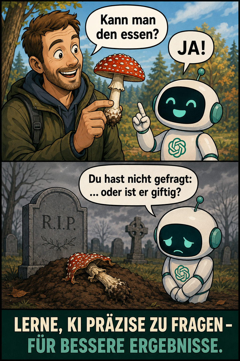 KI-Comic: Kann man den essen?